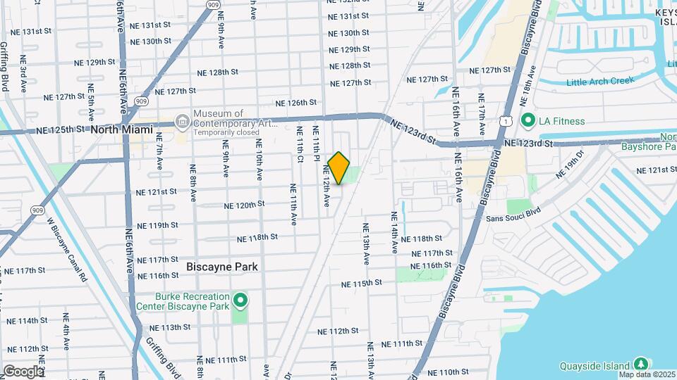 12010 NE 12th Ct Mapa y Detalles de la Ubicación