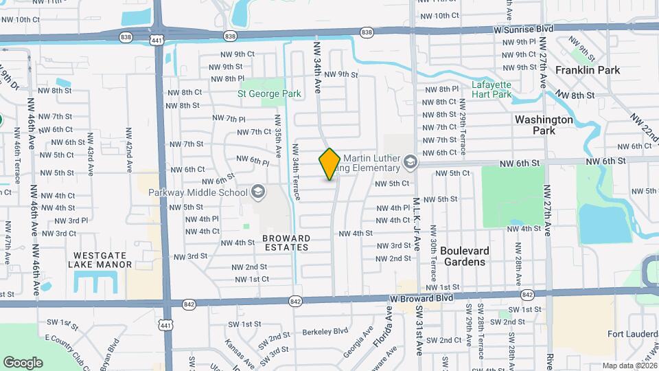 3411 NW 5th Ct Map and Location Details