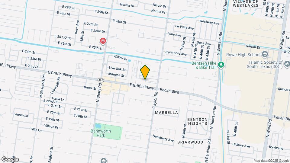 2604 Mimosa St Map and Location Details