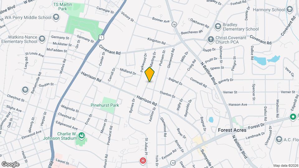 2512 Marling Dr Map and Location Details