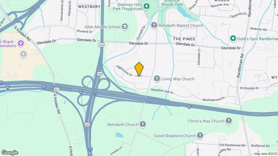 1017 Highstone Dr Mapa y Detalles de la Ubicación