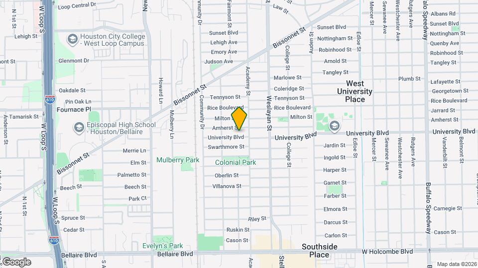 4120 University Blvd Map and Location Details