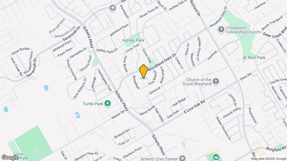 712 Moss Wood Map and Location Details