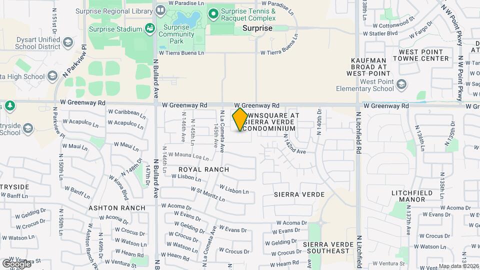 14361 W Maui Ln Map and Location Details