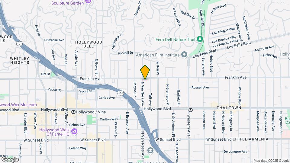 1850 N Van Ness Ave Mapa y Detalles de la Ubicación