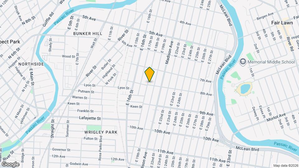 315 E 18th St Map and Location Details