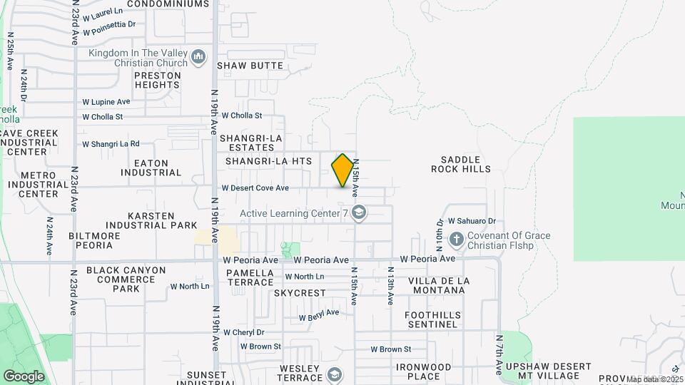 1519 W Desert Cove Ave Map and Location Details