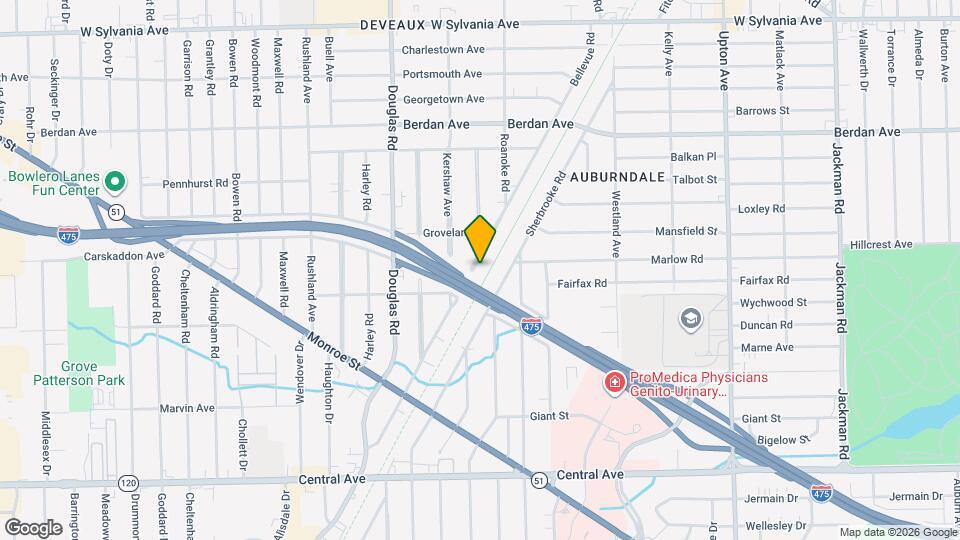 3540 Bellevue Rd Map and Location Details