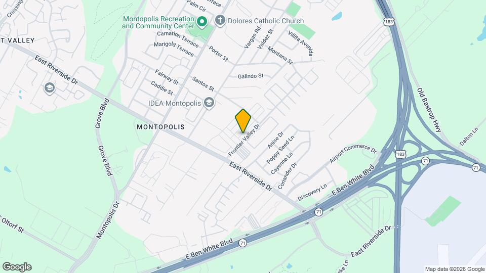 1710 Frontier Valley Dr Map and Location Details