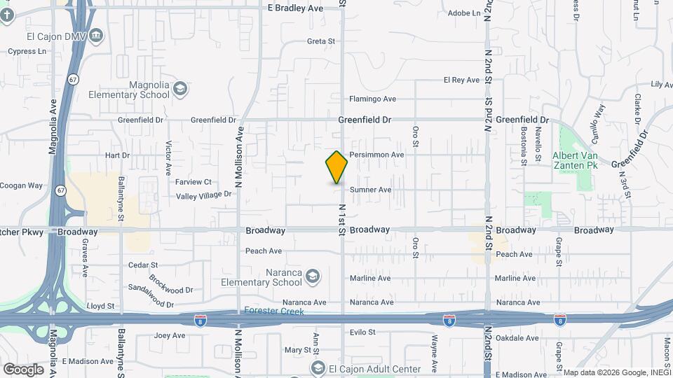 1104 N 1st St Mapa y Detalles de la Ubicación