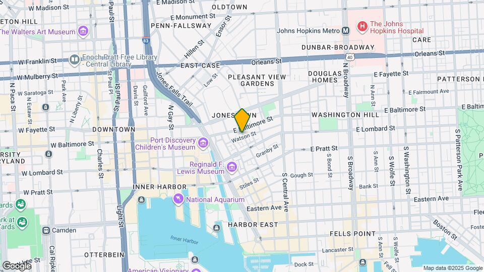 12 S Exeter St Map and Location Details