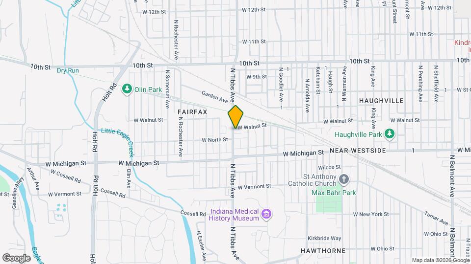 623 N Tibbs Ave Map and Location Details