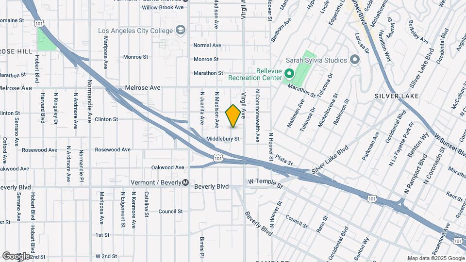 516 N Westmoreland Ave Map and Location Details