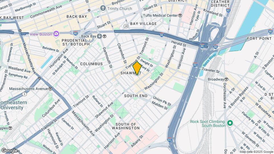 68 Waltham St, Unit 3 Map and Location Details