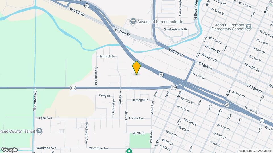 1351 Virginia St Map and Location Details