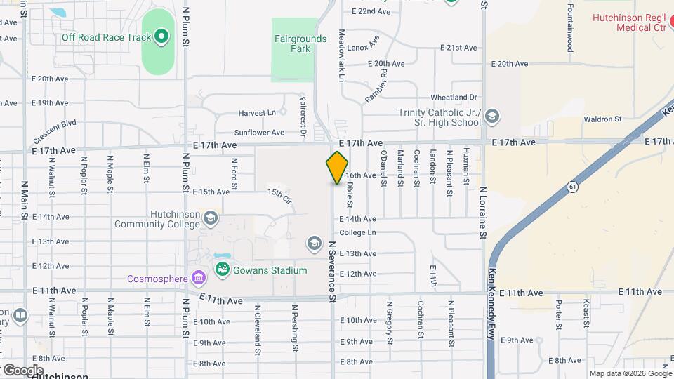 1518 N Severance St Map and Location Details