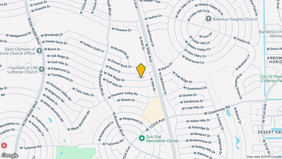 9930 W Oak Ridge Dr Map and Location Details