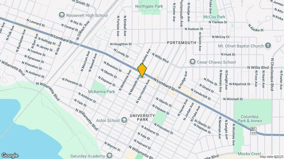 5605 N Bowdoin St Map and Location Details