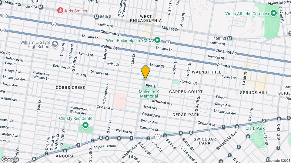 317 S 52nd St Map and Location Details