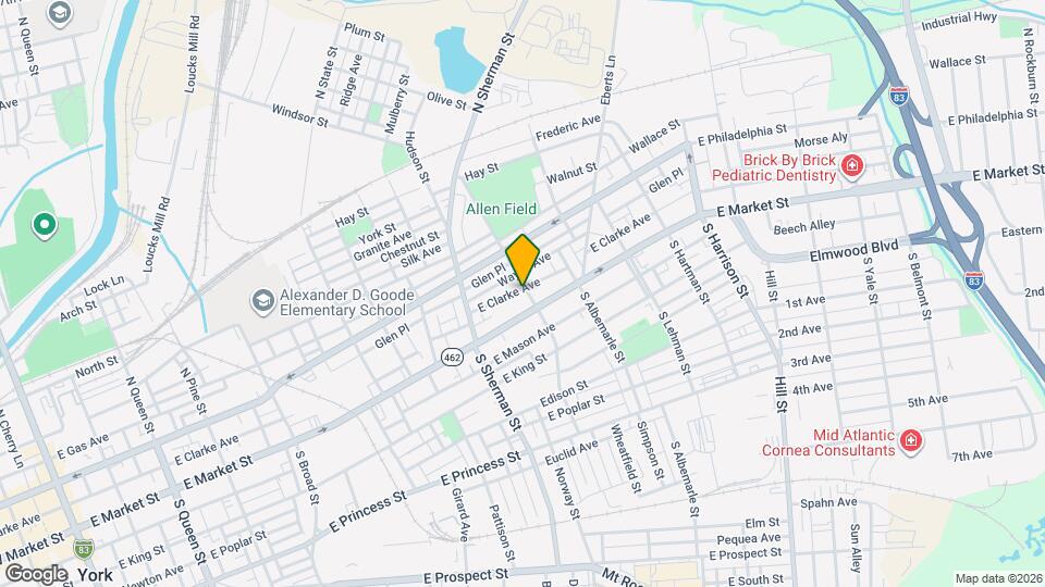 881 E Market St Mapa y Detalles de la Ubicación