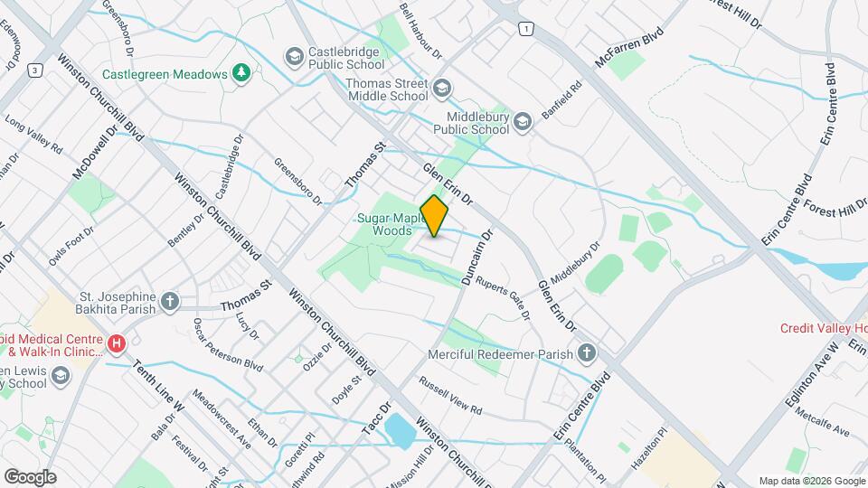 5490 Glen Erin Dr Map and Location Details