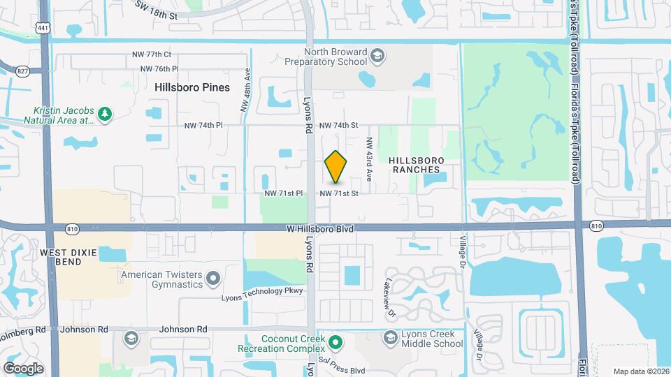 7101 NW 44th Ln Map and Location Details