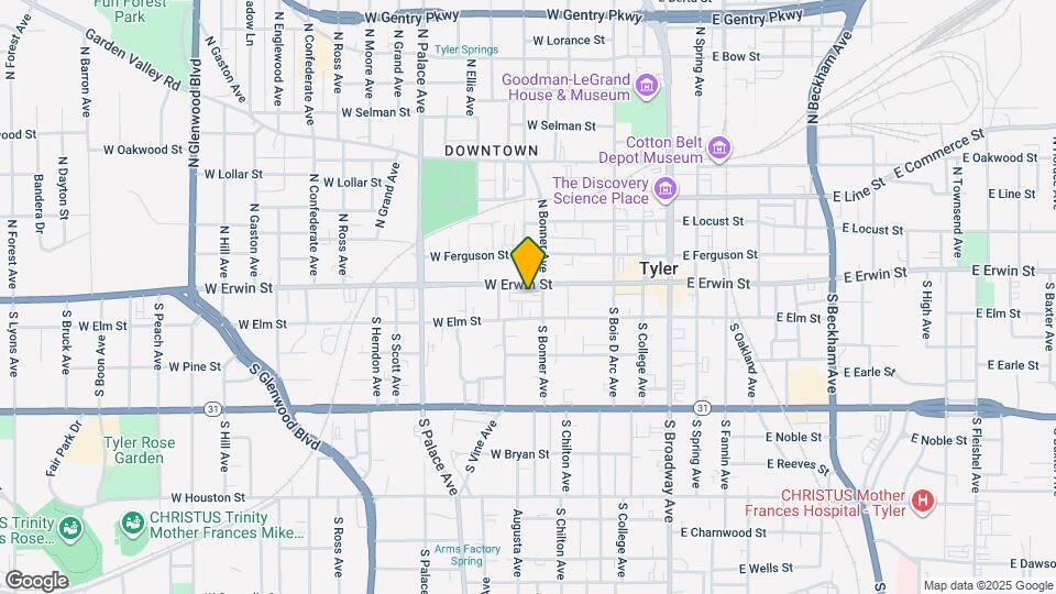 540 W Erwin St Mapa y Detalles de la Ubicación