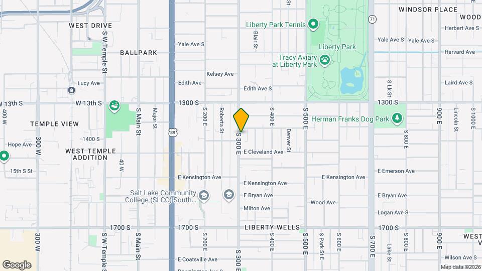 1389 S 300 E Map and Location Details