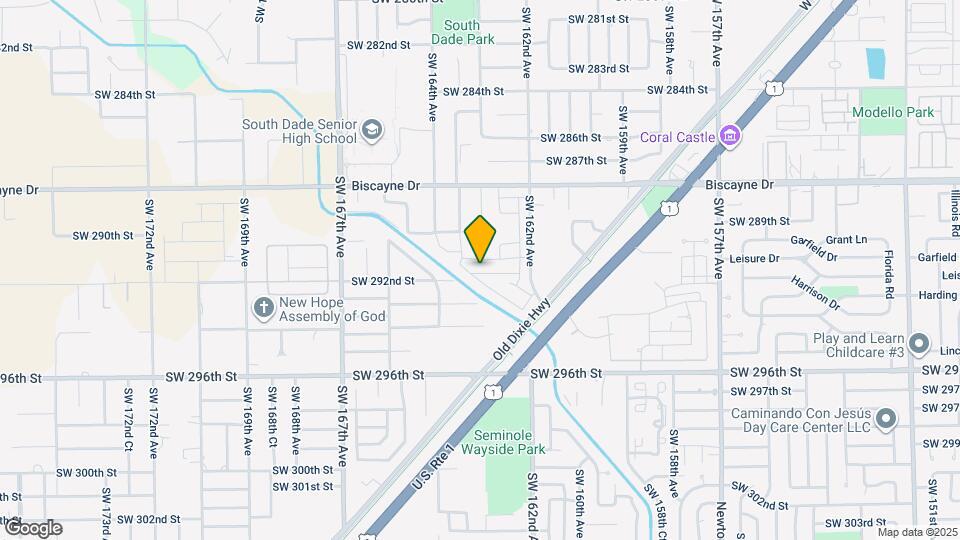 16305 SW 292nd St Map and Location Details