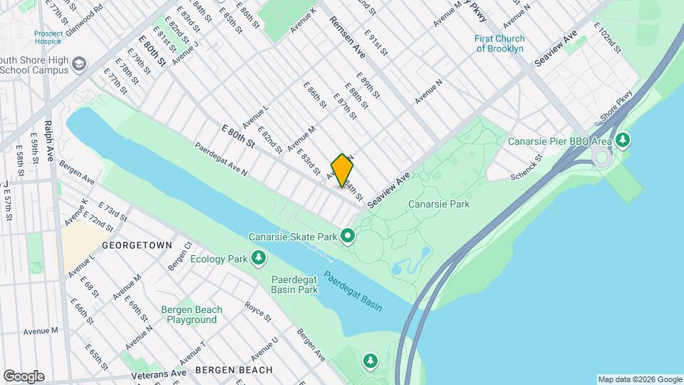 1435 E 80th St Map and Location Details