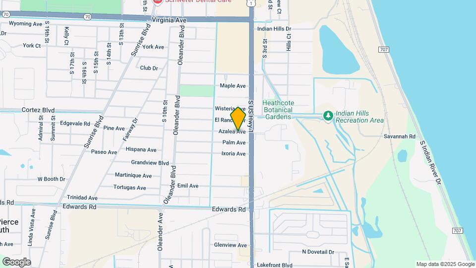 501 Azalea Ave Map and Location Details