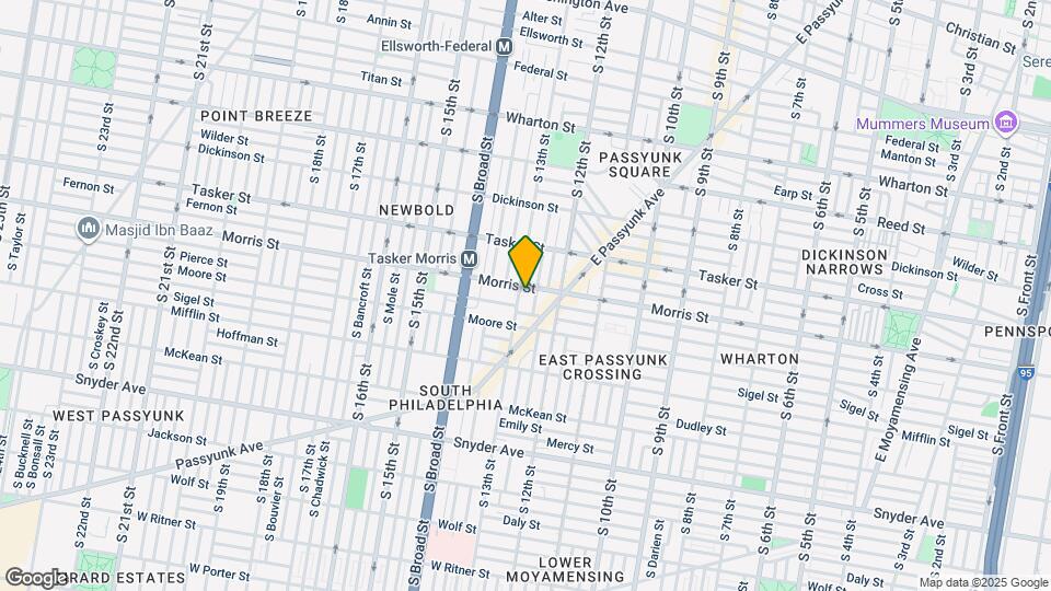 1711 S 13th St, Unit 1 Map and Location Details
