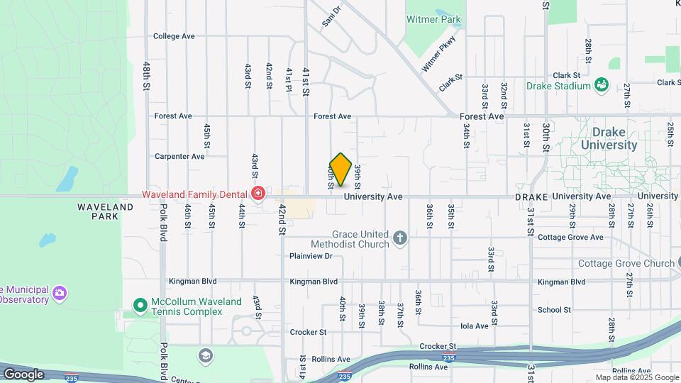 3925 University Ave Map and Location Details