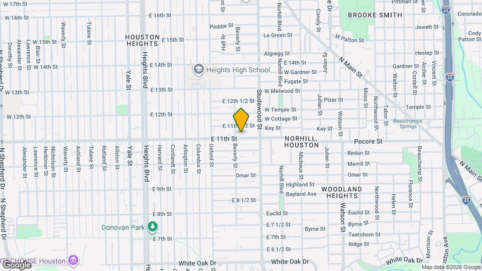 709 E 11th St Map and Location Details