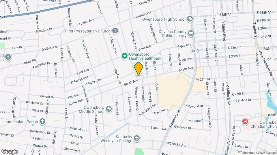 921 Booth Ave Map and Location Details