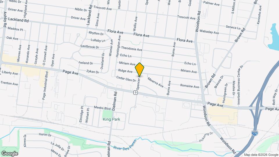 1820 Spencer Ave Map and Location Details
