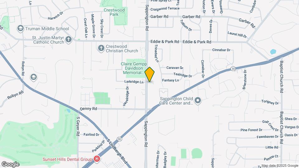 9254 Sappington Rd Map and Location Details