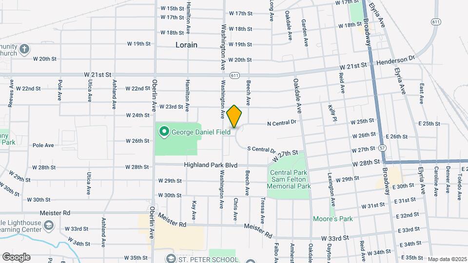954 N Central Dr Map and Location Details