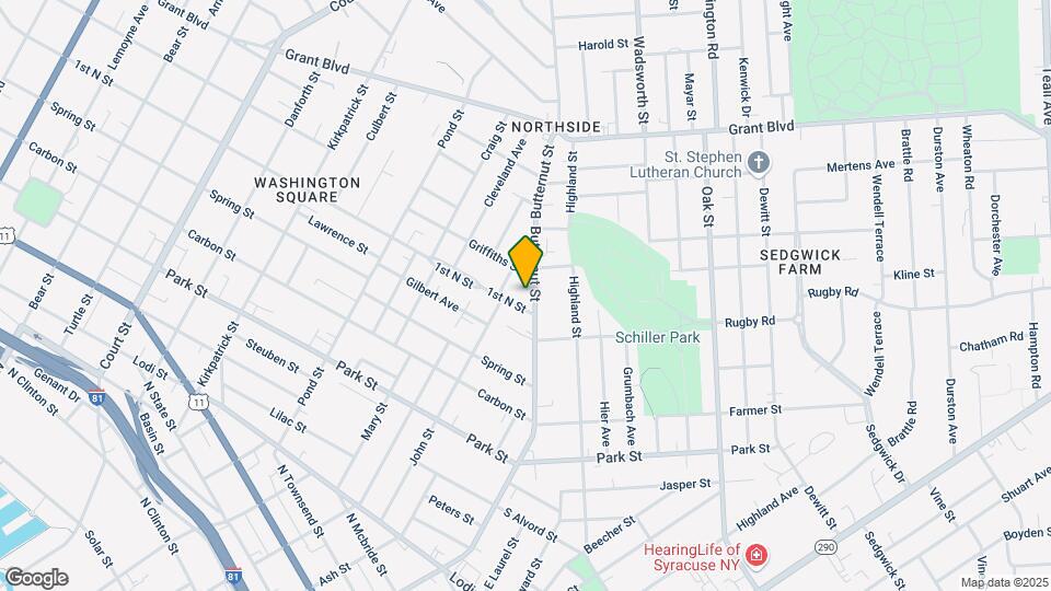 1225 Butternut St Map and Location Details