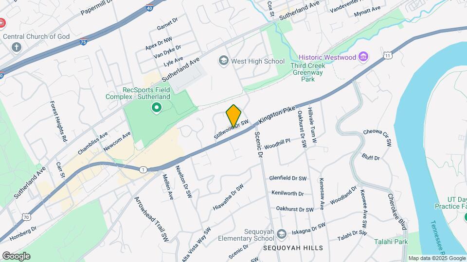 4039 Kingston Pike Map and Location Details
