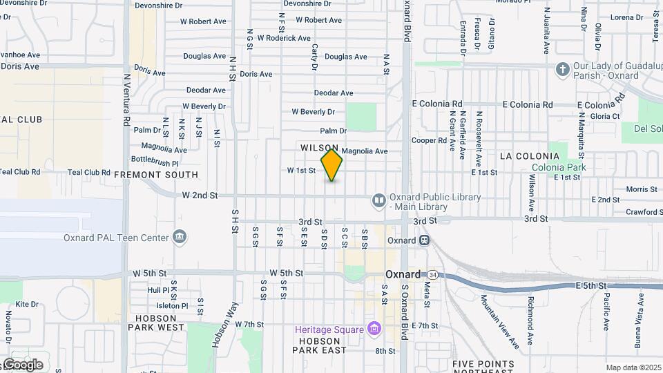 134 S D St Map and Location Details