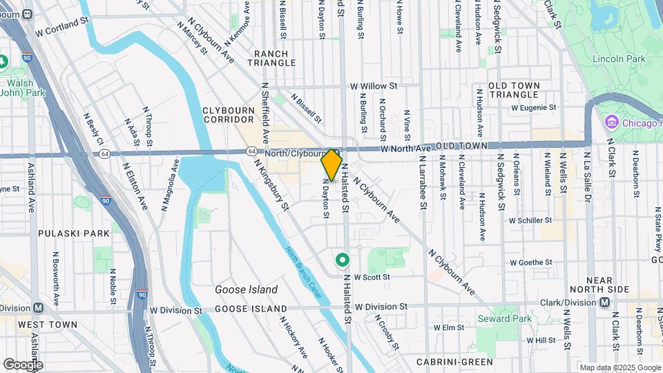 1520 N Dayton St, Unit 2 Map and Location Details