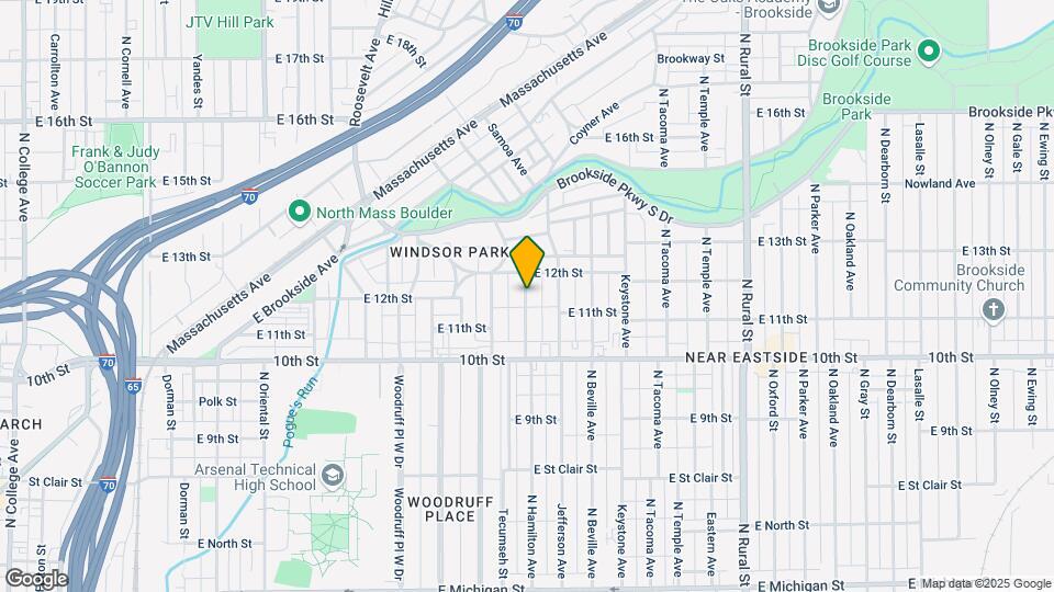 1113 N Hamilton Ave Map and Location Details