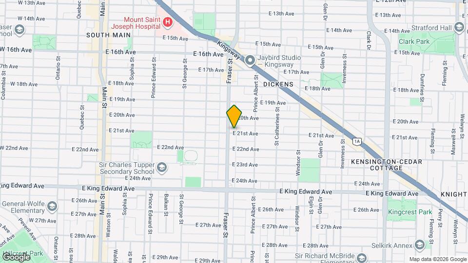 707 21st Av E Map and Location Details