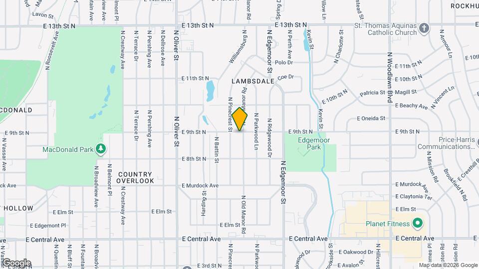 957 N Old Manor Rd Map and Location Details