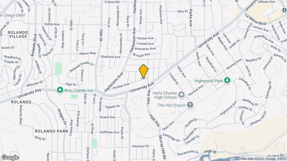 7301 Purdue Ave Map and Location Details