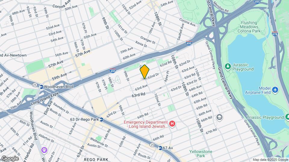 62-54 102nd St-Unit -1st floor Map and Location Details