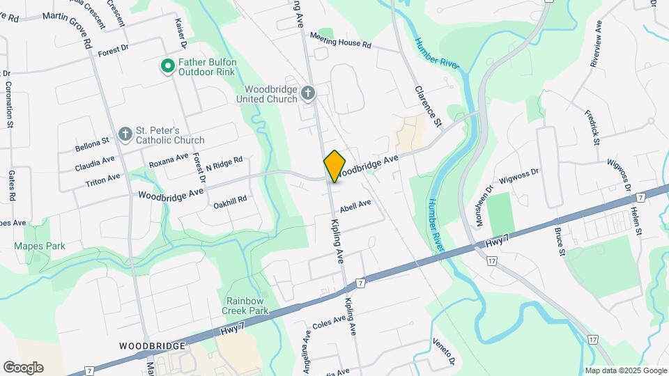 281 Woodbridge Ave Map and Location Details