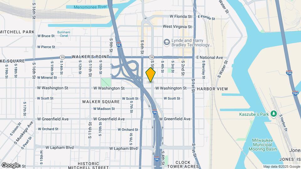 1025 S 5th St Map and Location Details