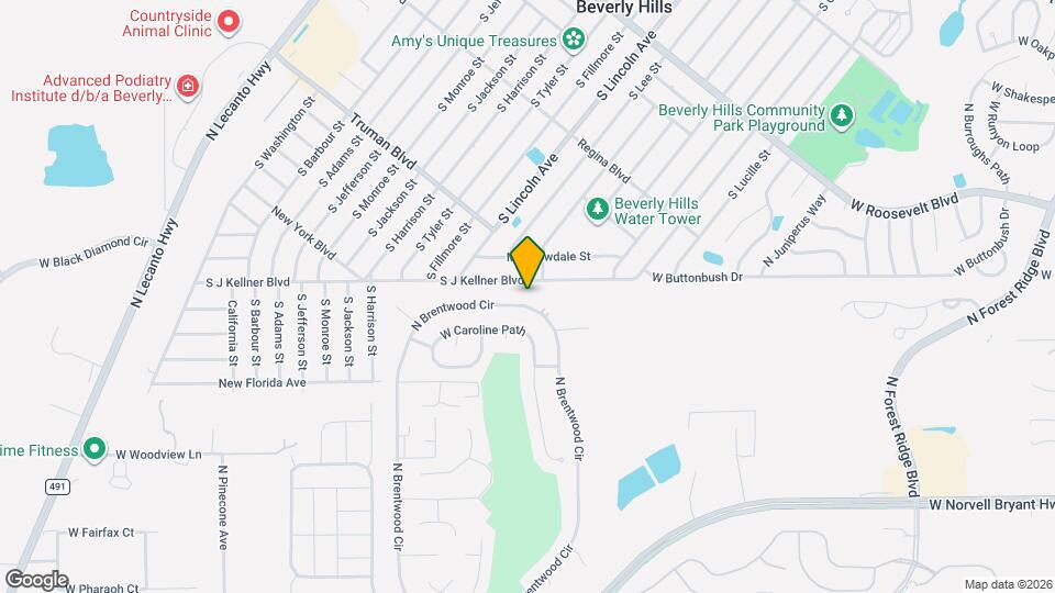 2534 N Brentwood Cir Map and Location Details